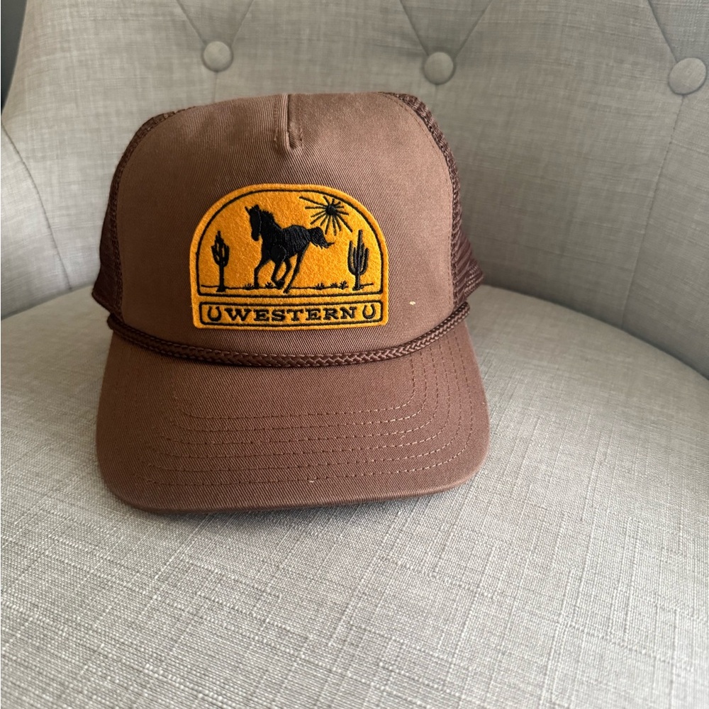 Western Brown Trucker Hat